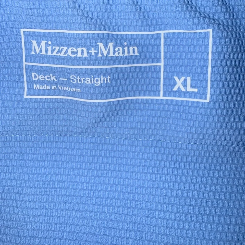 Mizzen+Main Mens‎ Size XL Blue Straight Fit Deck Performance Shorts NWT